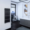 Terma Quadrus Bold Designer Towel Rail | Designer Bathroom Radiator Quadrus Bold Terma Quadrus Bold 1185x600x110 T3523 Metallic Black 