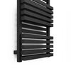 Terma Quadrus Bold Designer Radiator Towel Warmer Ladder Rail in Metallic Black. Stylish, modern, contemporary design.
