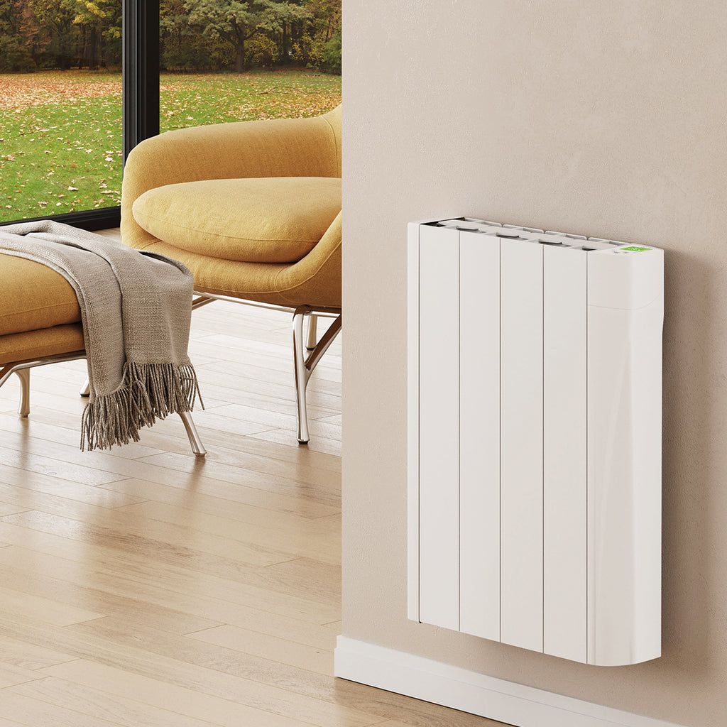 TCP Wall-mounted Smart Wi-Fi Digital Oil-Filled Electric Radiators - White