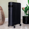 TCP Electric Smart WiFi Portable Free-Standing Oil Radiator Heating Style 2000w Black 
