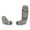 West - Delta Corner Thermostatic Valve and Lockshield Heating Style 