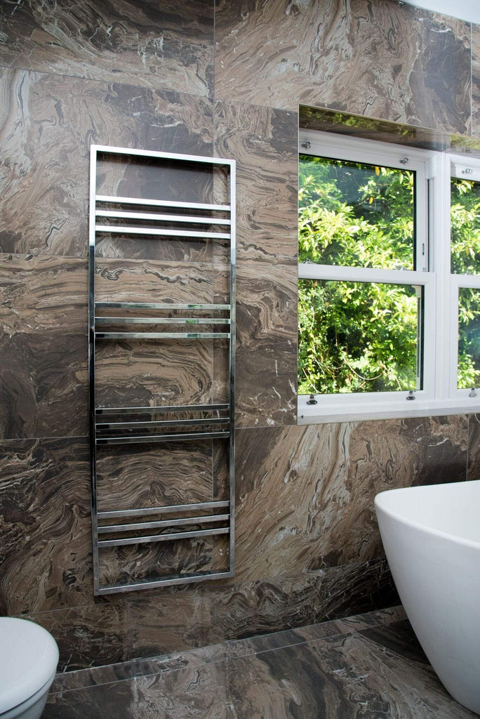 Towelrads Boxford Designer Towel Rail Chrome | Ladder Style Bathroom Radiator