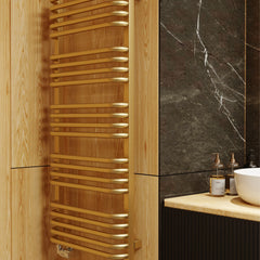 Terma Alex Designer Towel Radiator Terma 1140x500mm Brass 