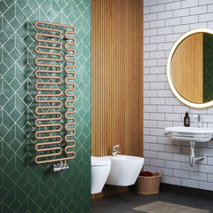 Terma Swale Designer Towel Rail | Designer Bathroom Radiator Swale Terma Bright Copper 