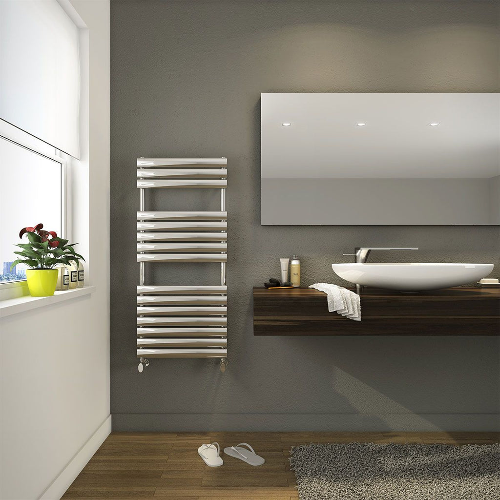 DQ Cove Polished Stainless Steel Towel Radiator