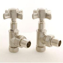Period Crosshead Valve Brushed Nickle Heating Style 