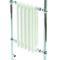 DQ Lynford Traditional Chrome & White Towel Radiator DQ Heating 