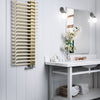 Terma Michelle Designer Towel Rail Radiator Michelle Terma Cream & Brushed Brass 1200 x 500 