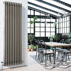 DQ Modus Vertical Column Radiator - Metallic Finishes Heating Style 