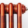 DQ Modus Horizontal Column Radiator - Metallic Finishes: Brass & Copper Heating Style 2 Column 500x622mm Copper Lacquer