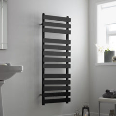 Towelrads Perlo Vertical Anthracite Designer Towel Radiator | Ladder Bathroom Radiator Perlo Towelrads 800 x 500 