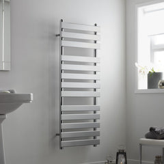 Towelrads Perlo Designer Towel Rail Chrome | Ladder Style Bathroom Radiator Perlo Towelrads 800 x 500 