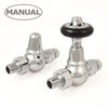 West - Commodore Traditional Manual Valve and Lockshield Heating Style Straight Chrome 