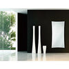 Heating Style Designer Glass White Radiator Infrared heat IR Modern Contemporary Star Towel Rail Warmer